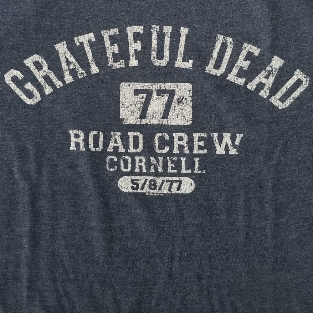 Grateful Dead Cornell Road Crew 1977 Licensed Tour
